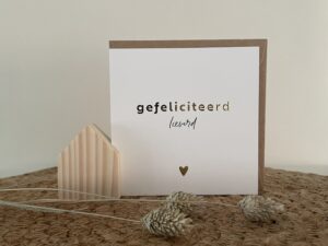 Kaart - gefeliciteerd