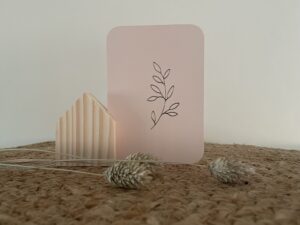 Mini kaart - blaadje