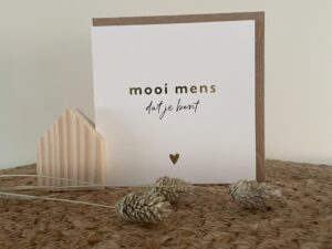 Kaart - mooi mens