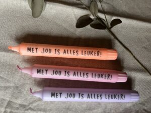 Kaarsen - met jou is alles leuker