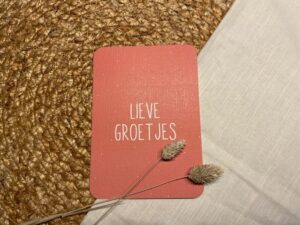 Kaart - Lieve groetjes