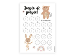 Aftelkalender A4 - Meisjes - Zindelijkheid