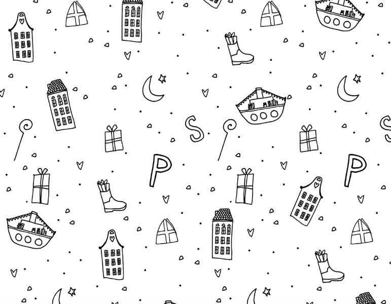 Kadopapier - Sint 50x70 (3 vellen) - Afbeelding 2