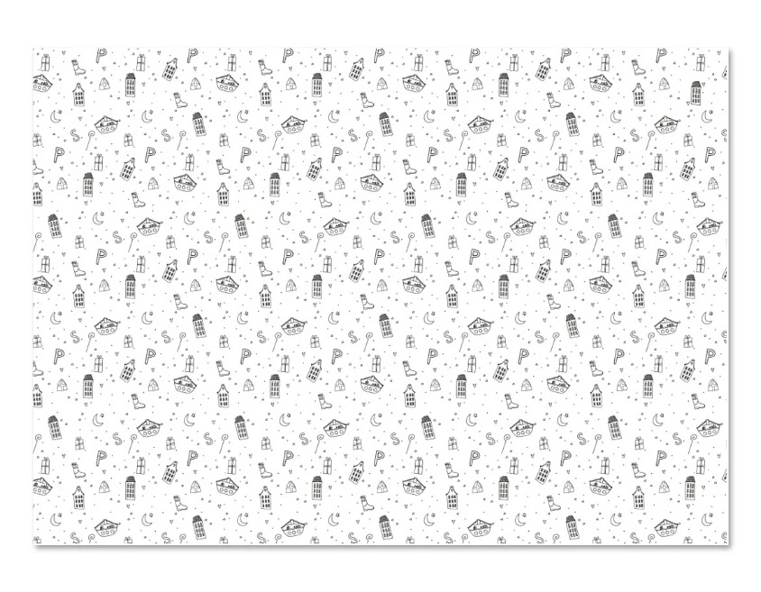 Kadopapier - Sint 50x70 (3 vellen)