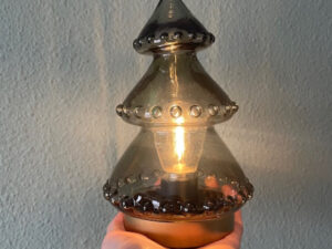 Tafellamp LED - TREE donker groen+goud