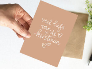 Kaart - veel liefs van de kerstman