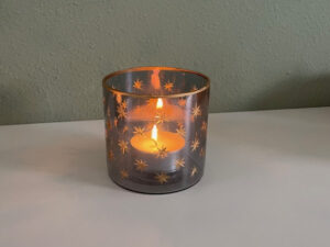 Theelichthouder STER smoke - 10cm