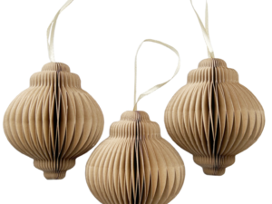 Kersthanger - Paper Jewel - Caramel