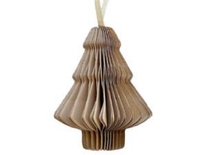 Kersthanger - Paper Tree - Caramel