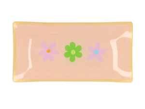 Plate Rectangle - Flowers