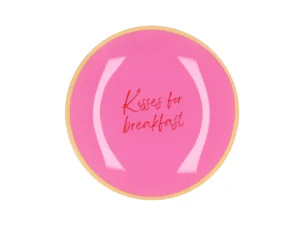 Plate Round - Kisses for breakfast