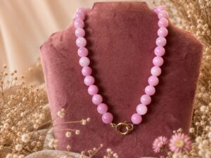 Kralen ketting - zacht roze