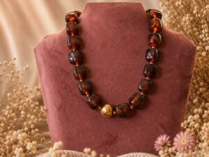 Kralen ketting - bruin