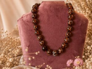 Kralen ketting - Leopard print
